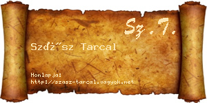 Szász Tarcal névjegykártya
